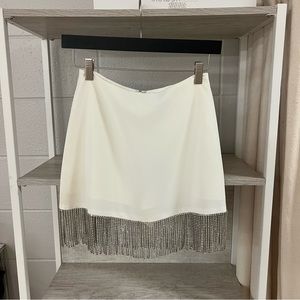 NWT Gianni Bini Rhinestone Fringe Skirt
